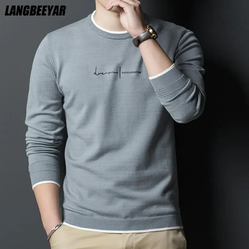 Brand Designer Knit Pullover Sweater