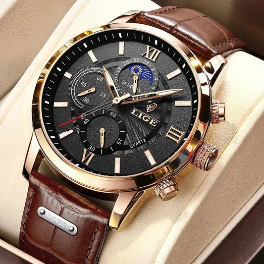 Men's Watches LIGE Top Brand