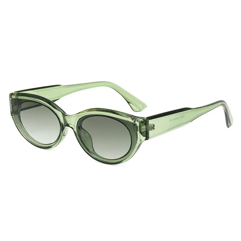 Retro Oval Frame Sunglasses