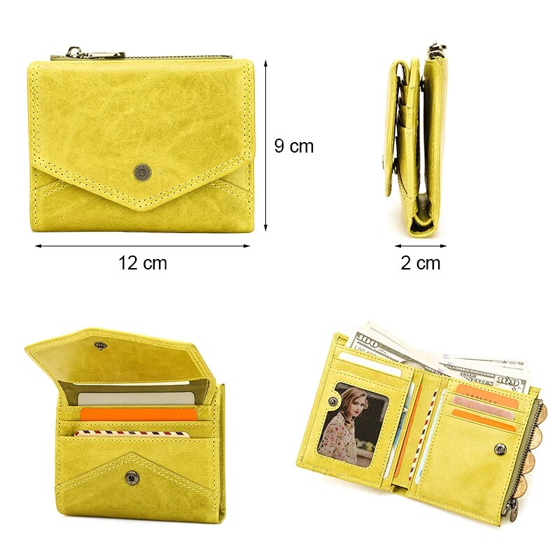 Contact's Fashion Mini Wallet Genuine