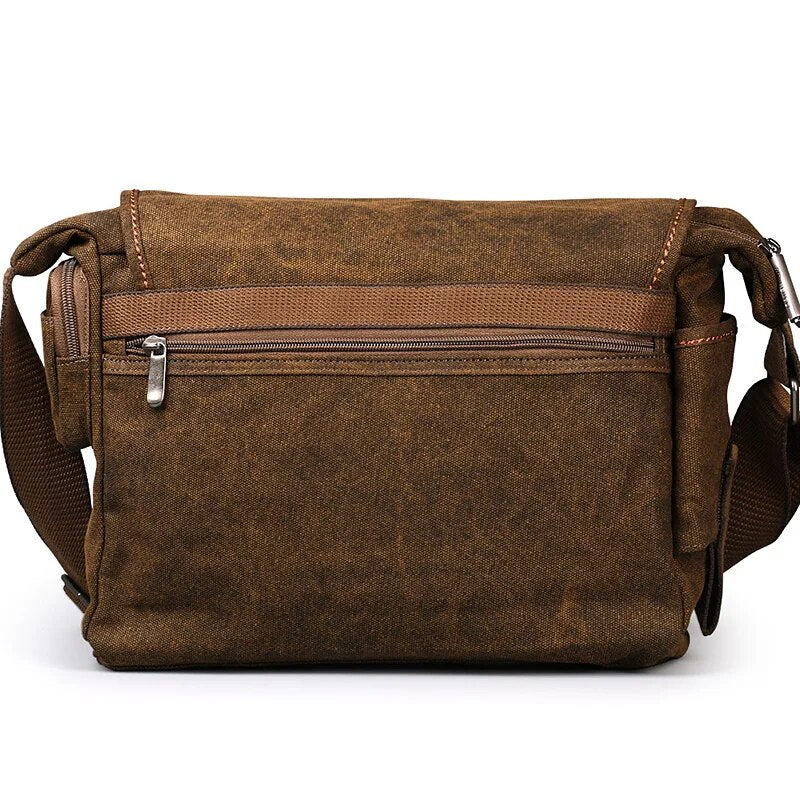 Men Canvas Multifunction Crossbody Bag