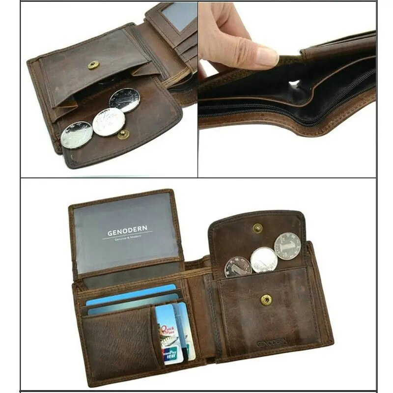 Cow Leather Men Wallets