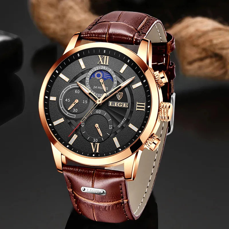 Men's Watches LIGE Top Brand