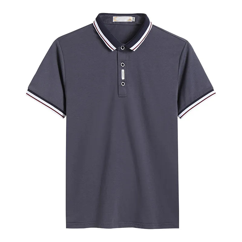 Summer Casual Polo Shirt Men