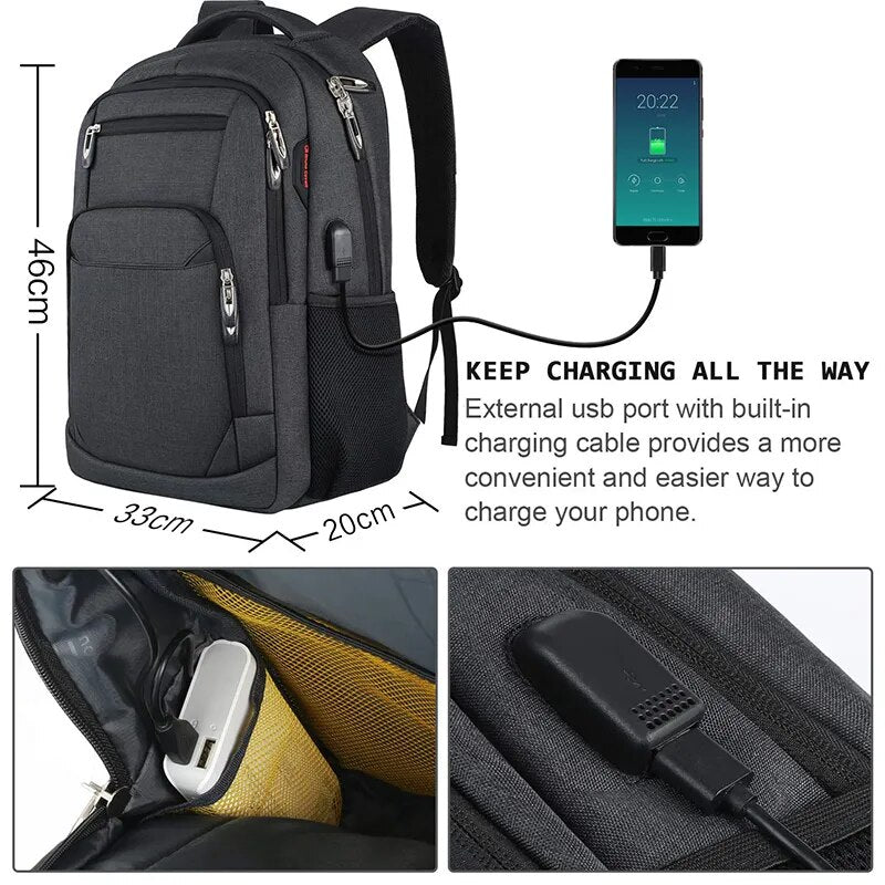 Laptop Backpack For Men 17.3''Multi-functional