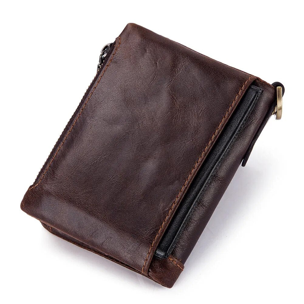 Cowhide Genuine Leather Men Wallet