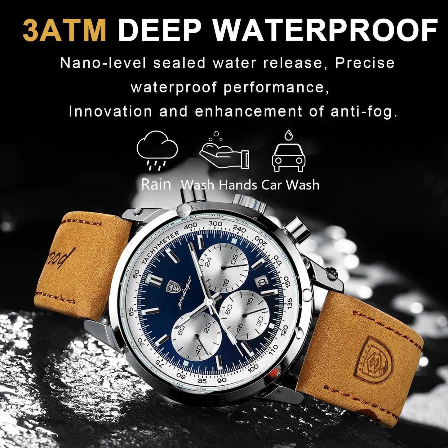 Man Wristwatch Luxury Sport Genuine