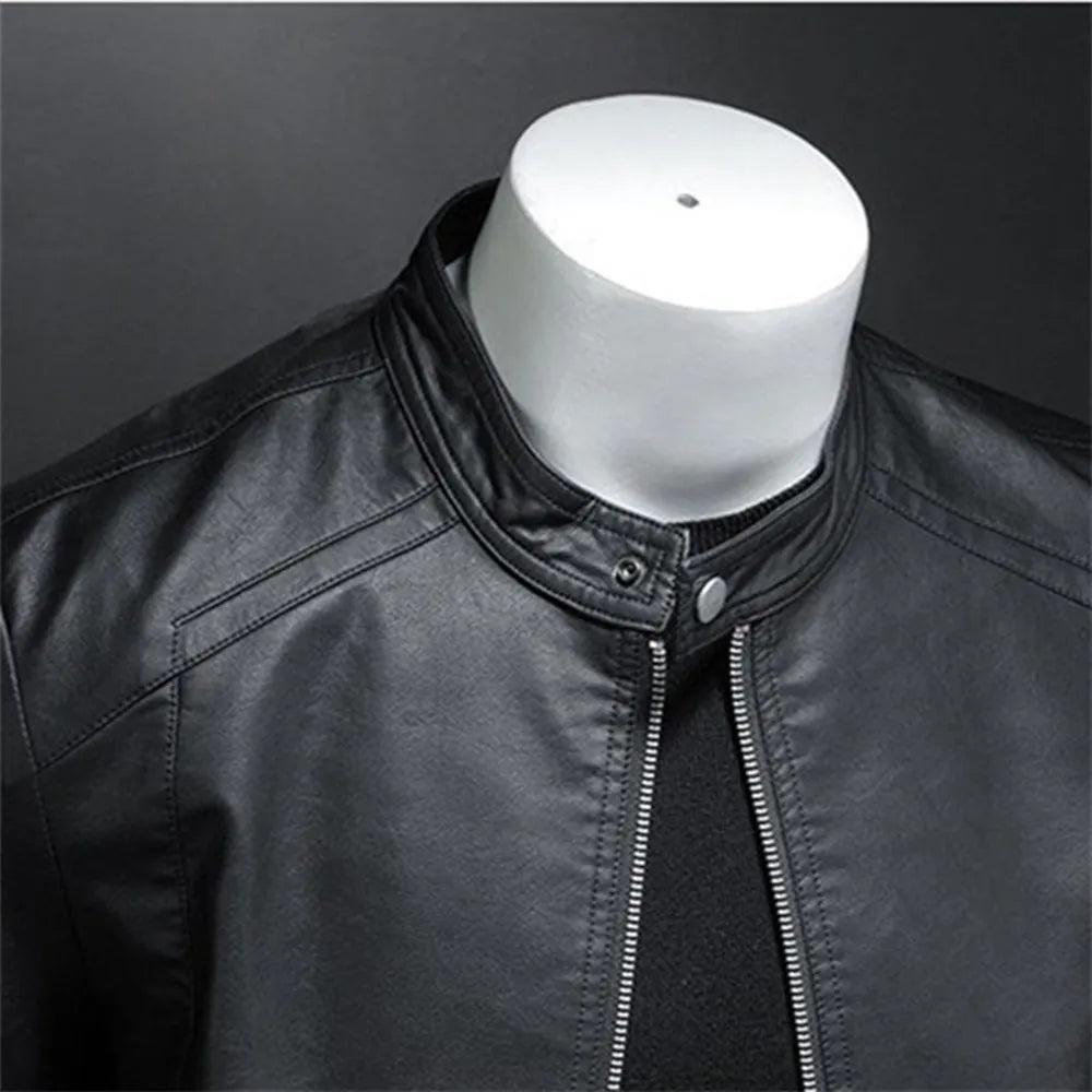 Spring Autumn Leather Jacket