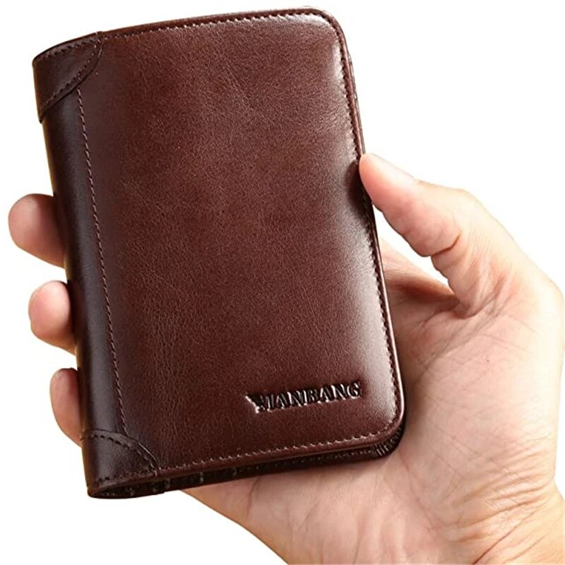 Men's Wallets RFID Genuine Leather