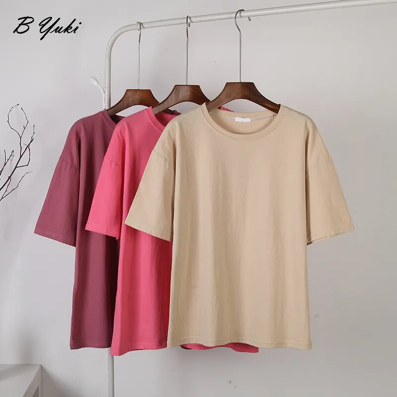 Cotton Soft Basic T Shirt Women