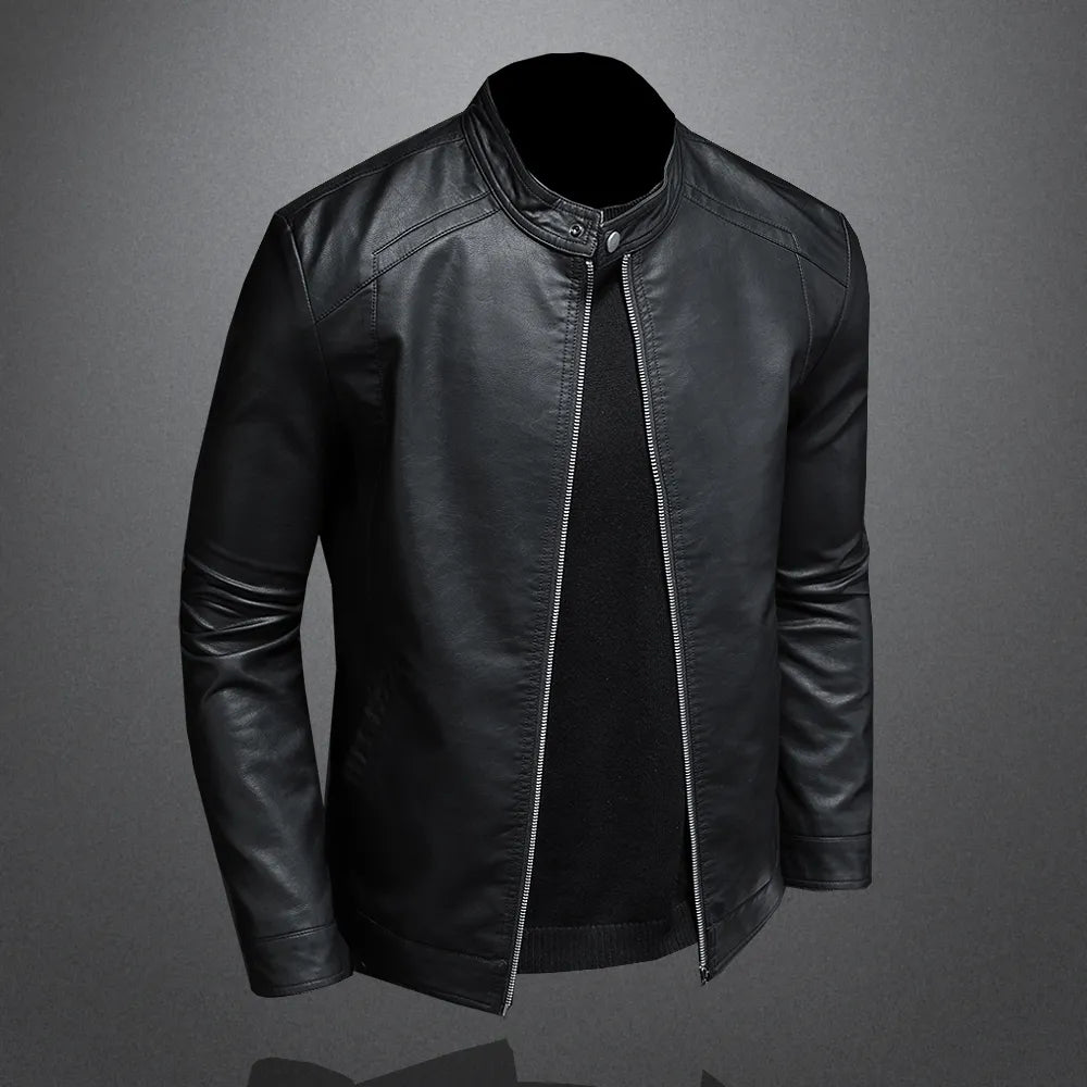 Spring Autumn Leather Jacket