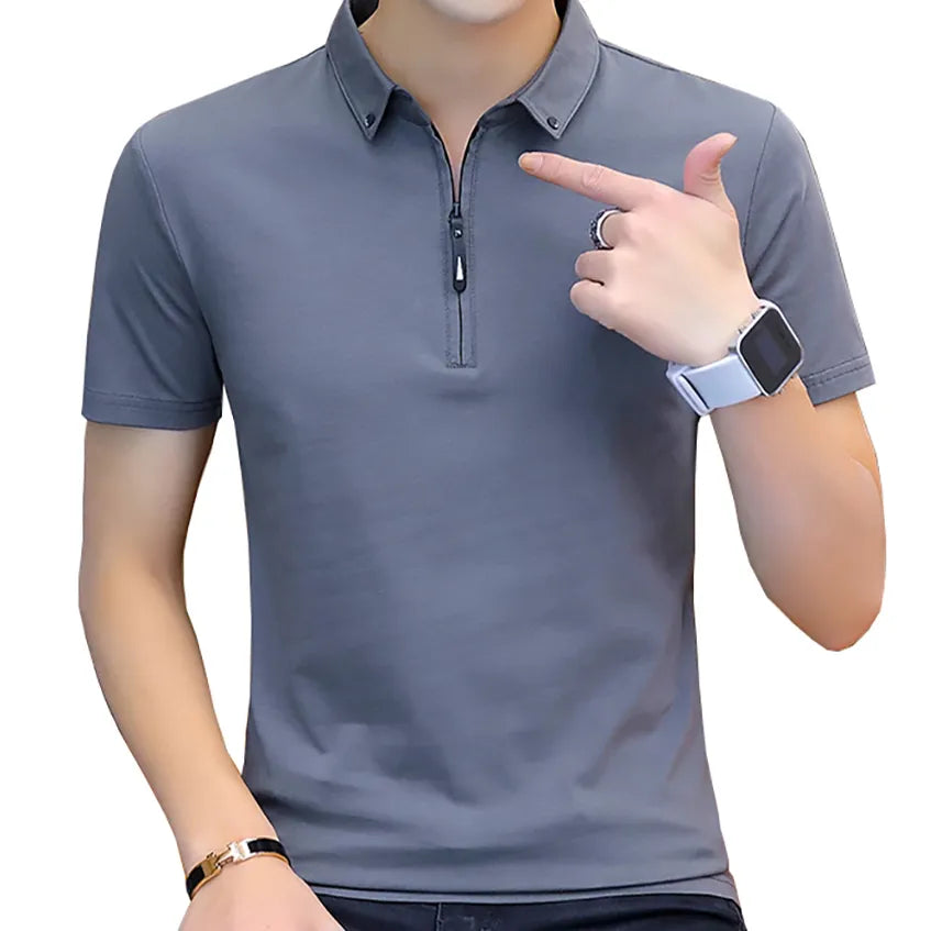 Summer Casual Polo Shirt Men