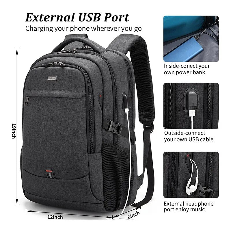 Laptop Backpack For Men 17.3''Large Capacity