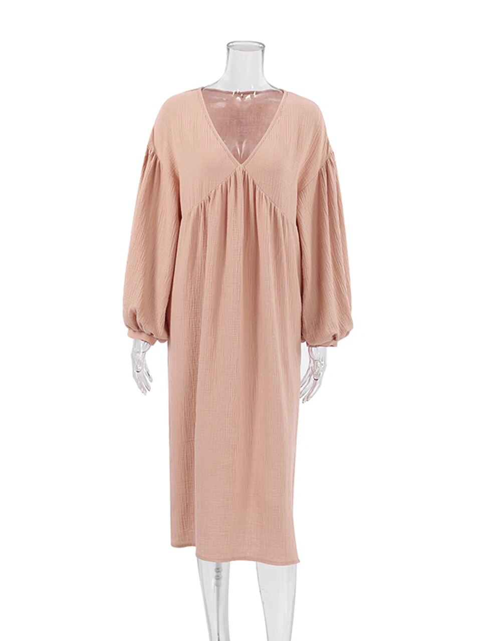 Linad Lantern Sleeve Night Dress