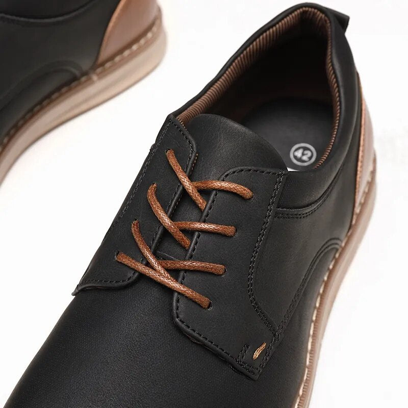 Pu Leather Breathable Casual Shoes