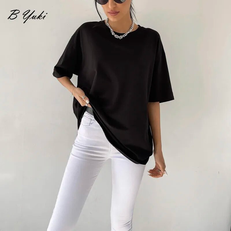 Cotton Soft Basic T Shirt Women