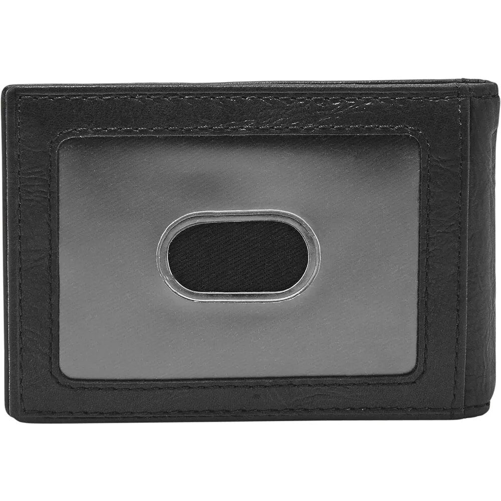 Men's Leather Slim Minimalist Money Clip