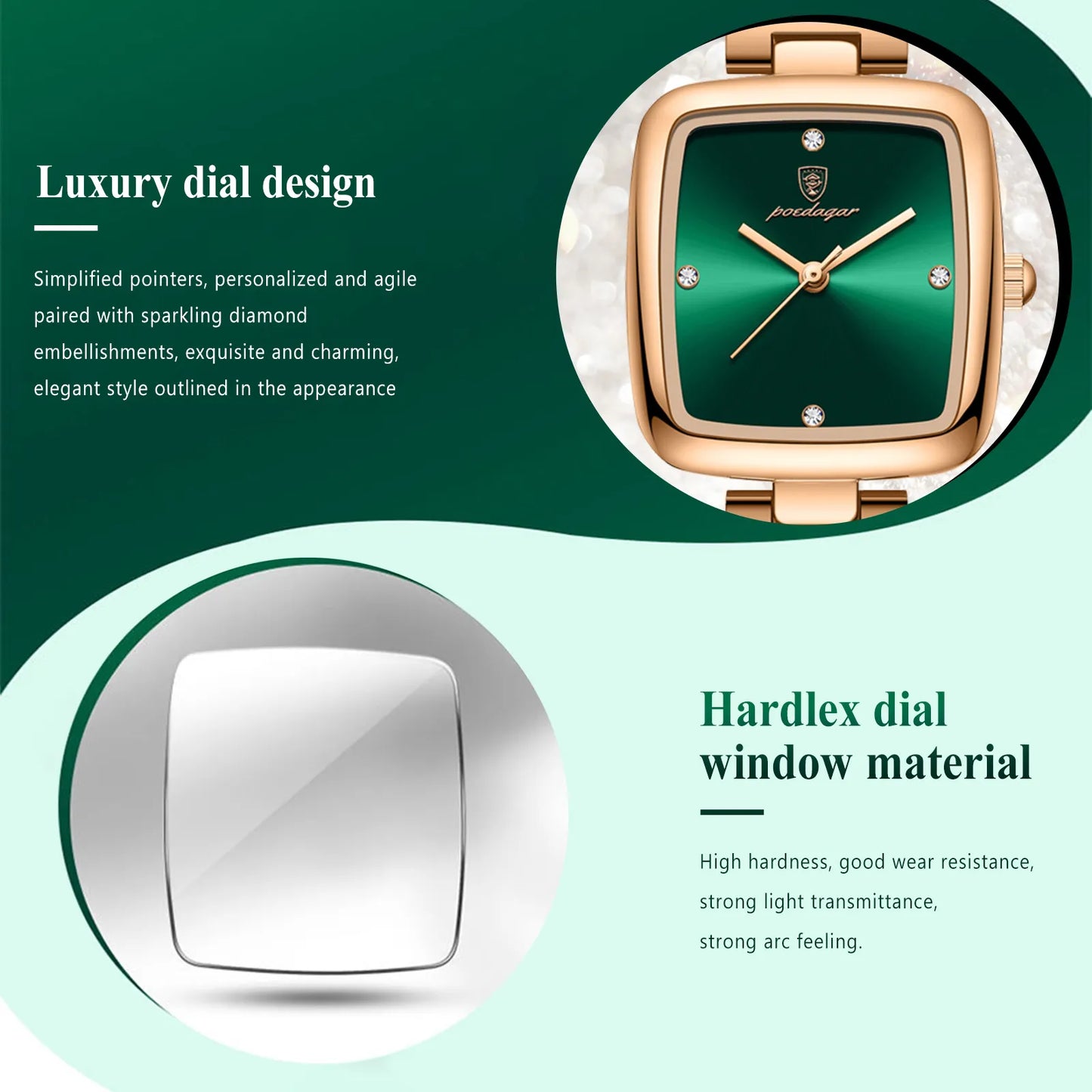 Luxury Square Watch for Woman