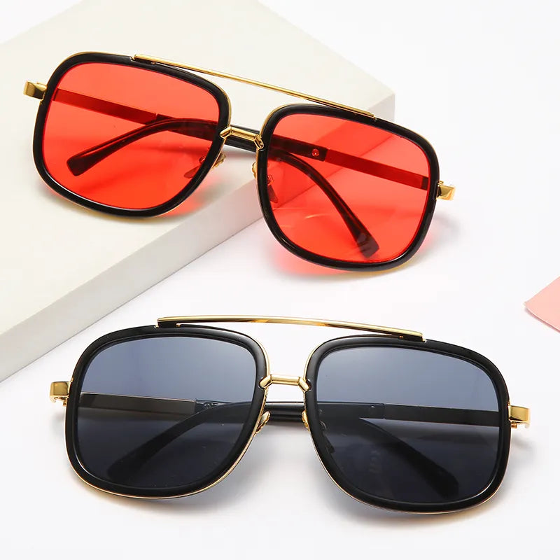 Brand Design Men Square Sunglasses