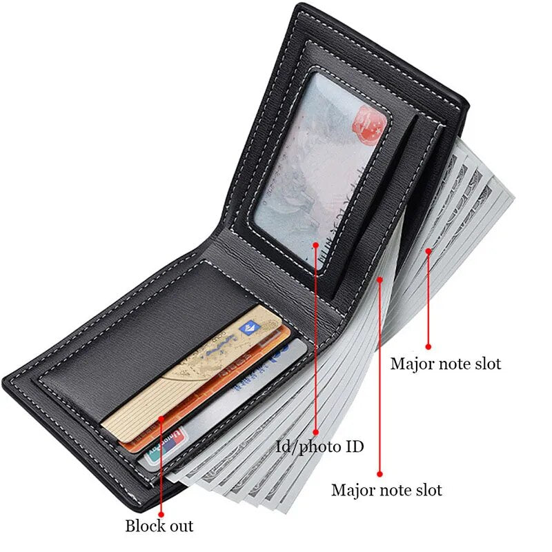 New Men Short Wallet Multi-card