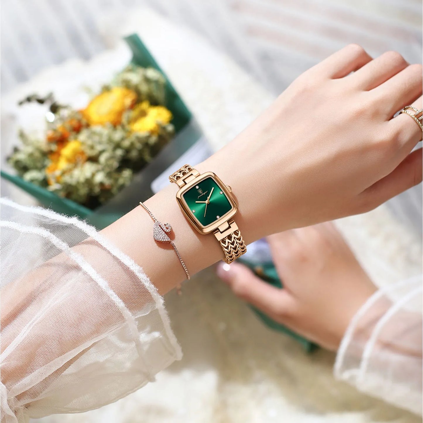 Luxury Square Watch for Woman