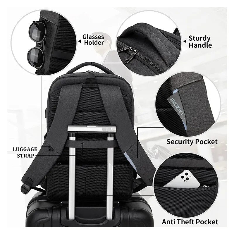 Laptop Backpack For Men 17.3''Large Capacity