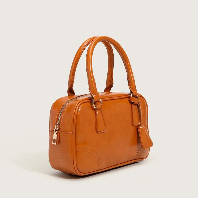 Retro Women's Bag Oil Wax Leather