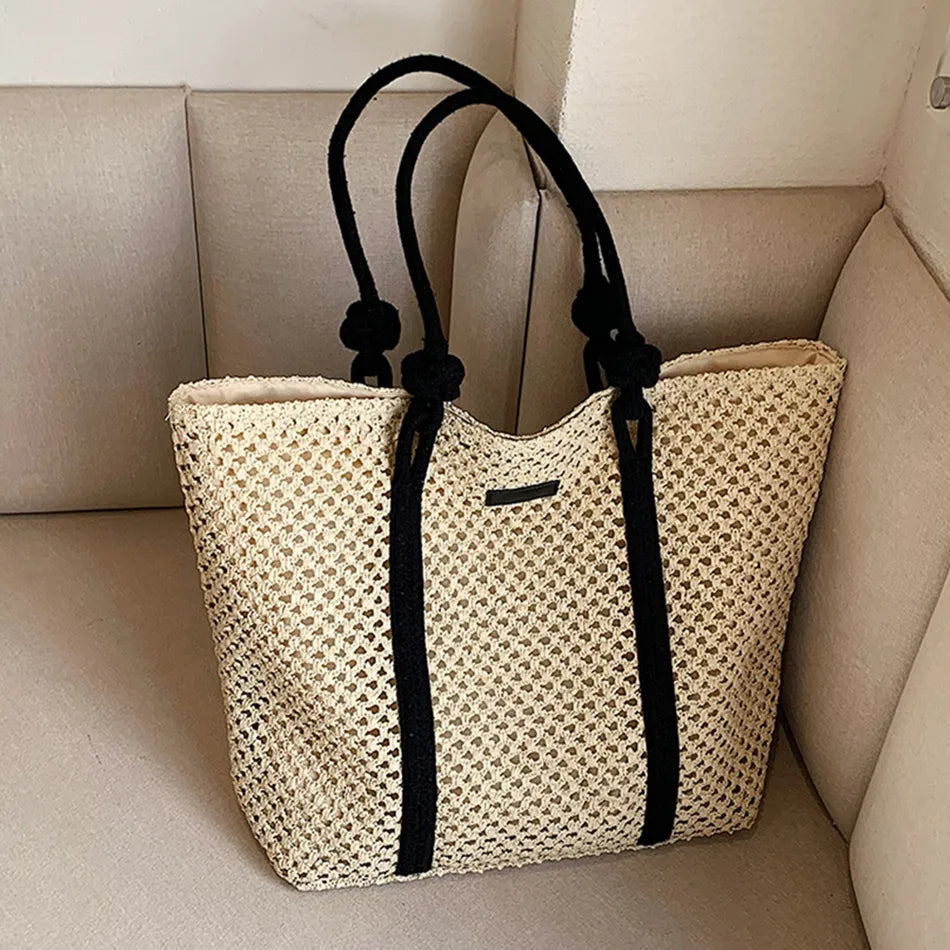 Trendy Straw Women Tote Bag Luxury